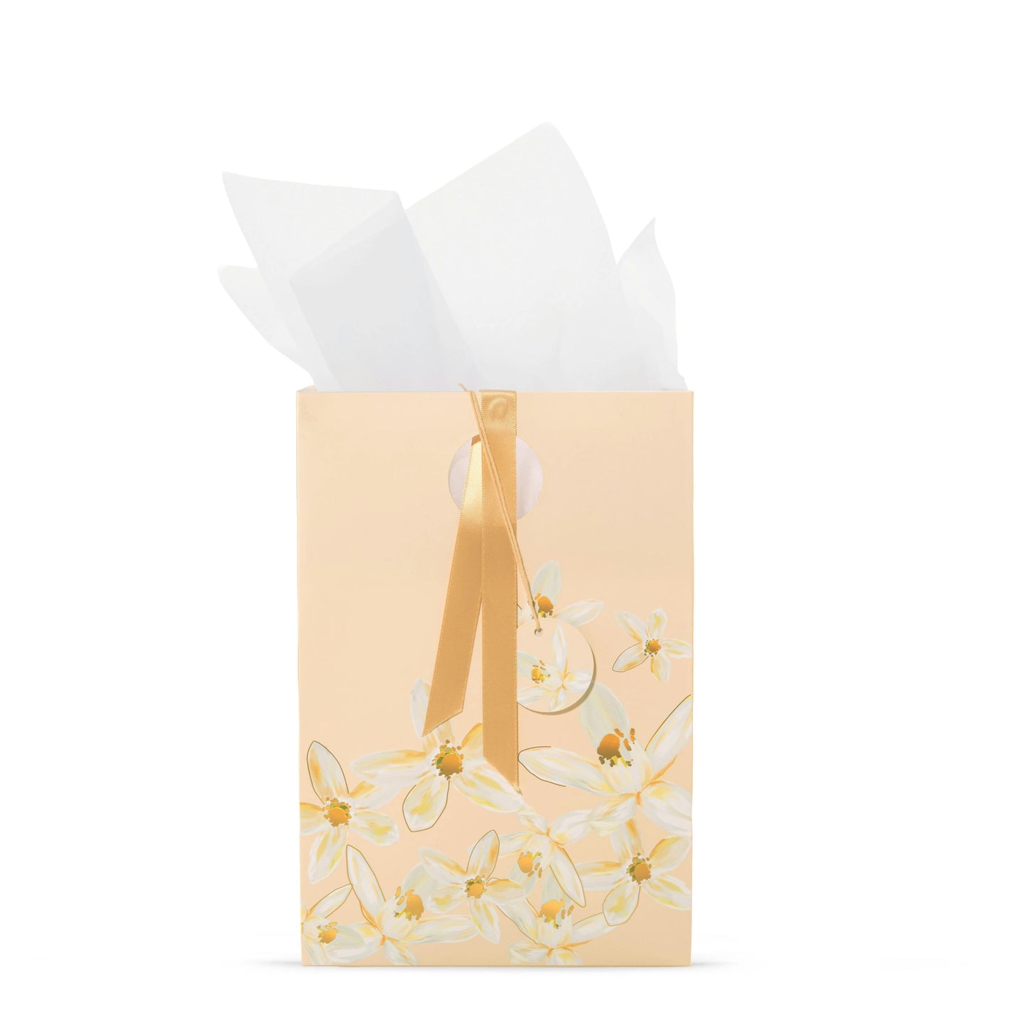 Peach Jasmine Floral Gift Bag (S1DZX)