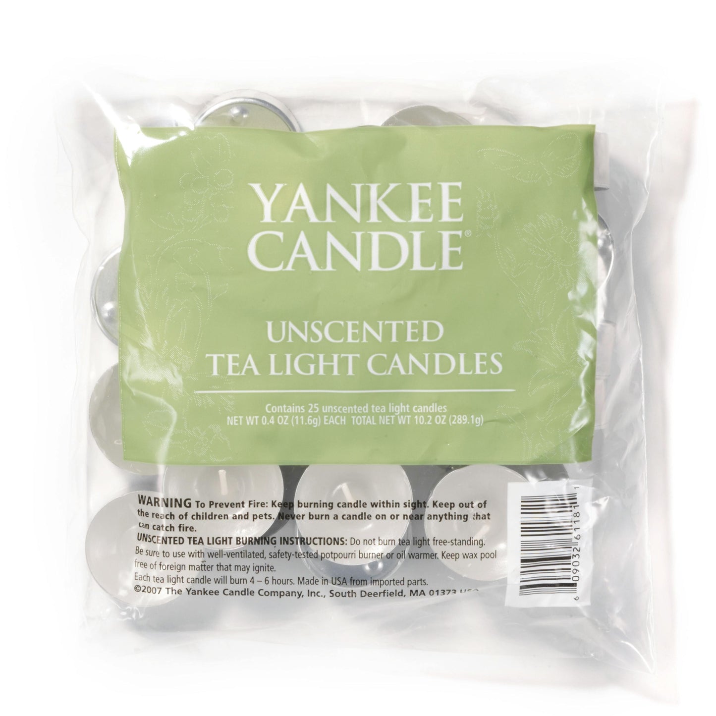 Unscented Tea Light Candles (S1AMP)