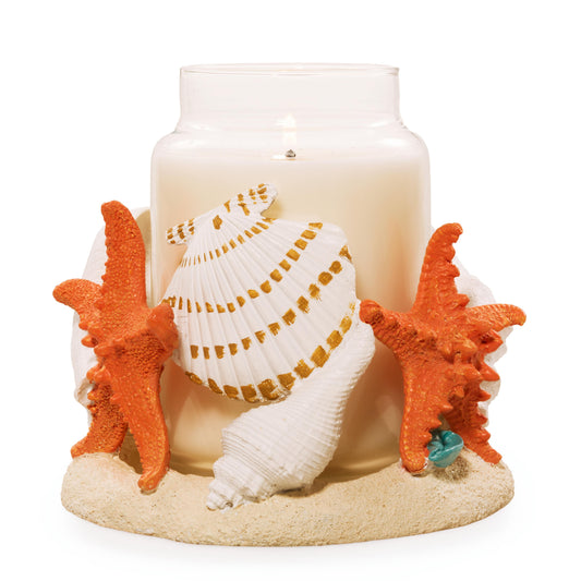 Seashell Jar Candle Holder (S1WHM)