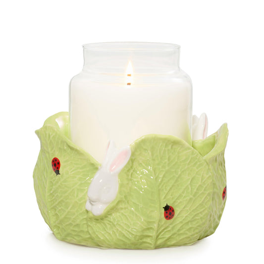 Ceramic Easter Bunny Jar Candle Holder (S1F5U)