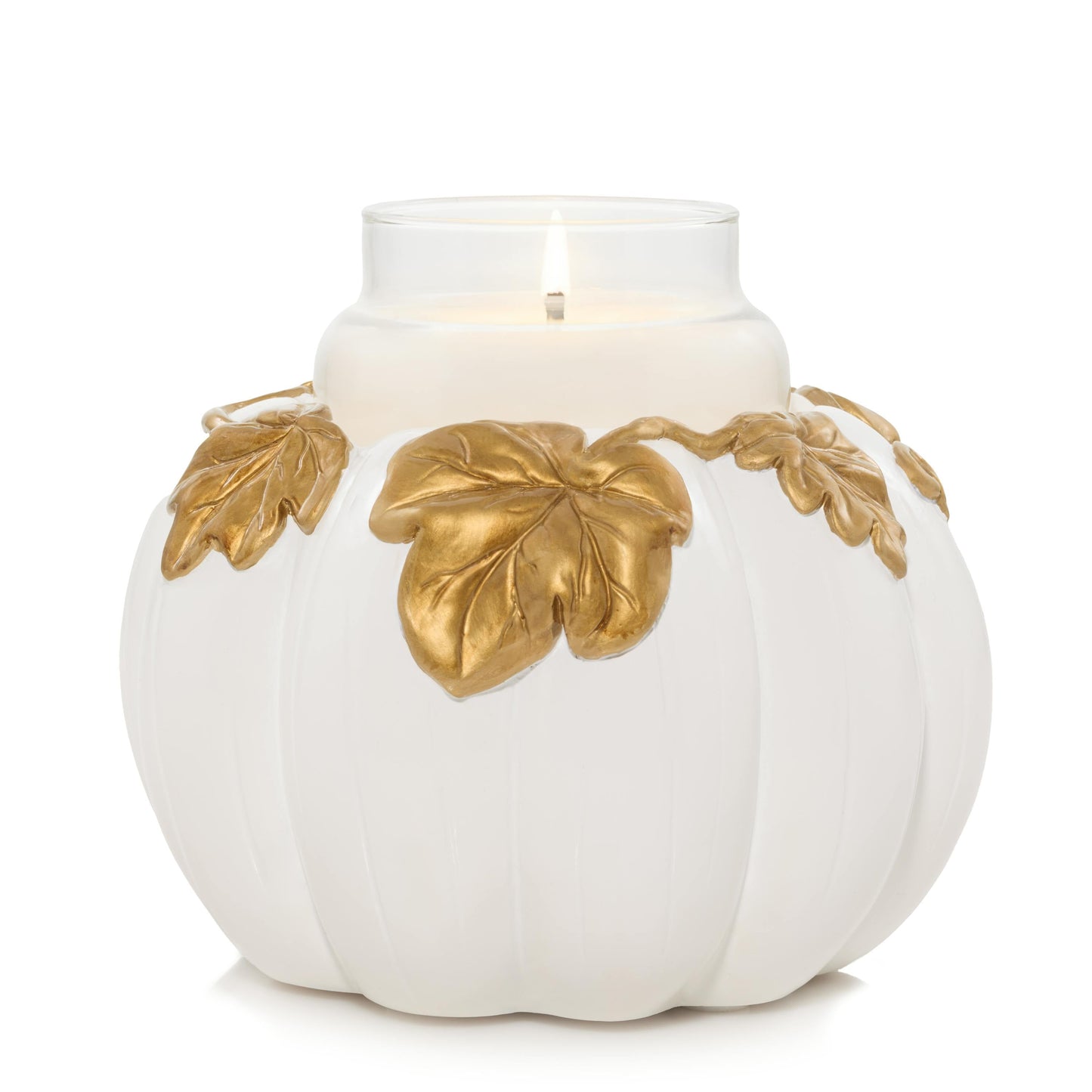 White Pumpkin Resin Holder (S1XDH)